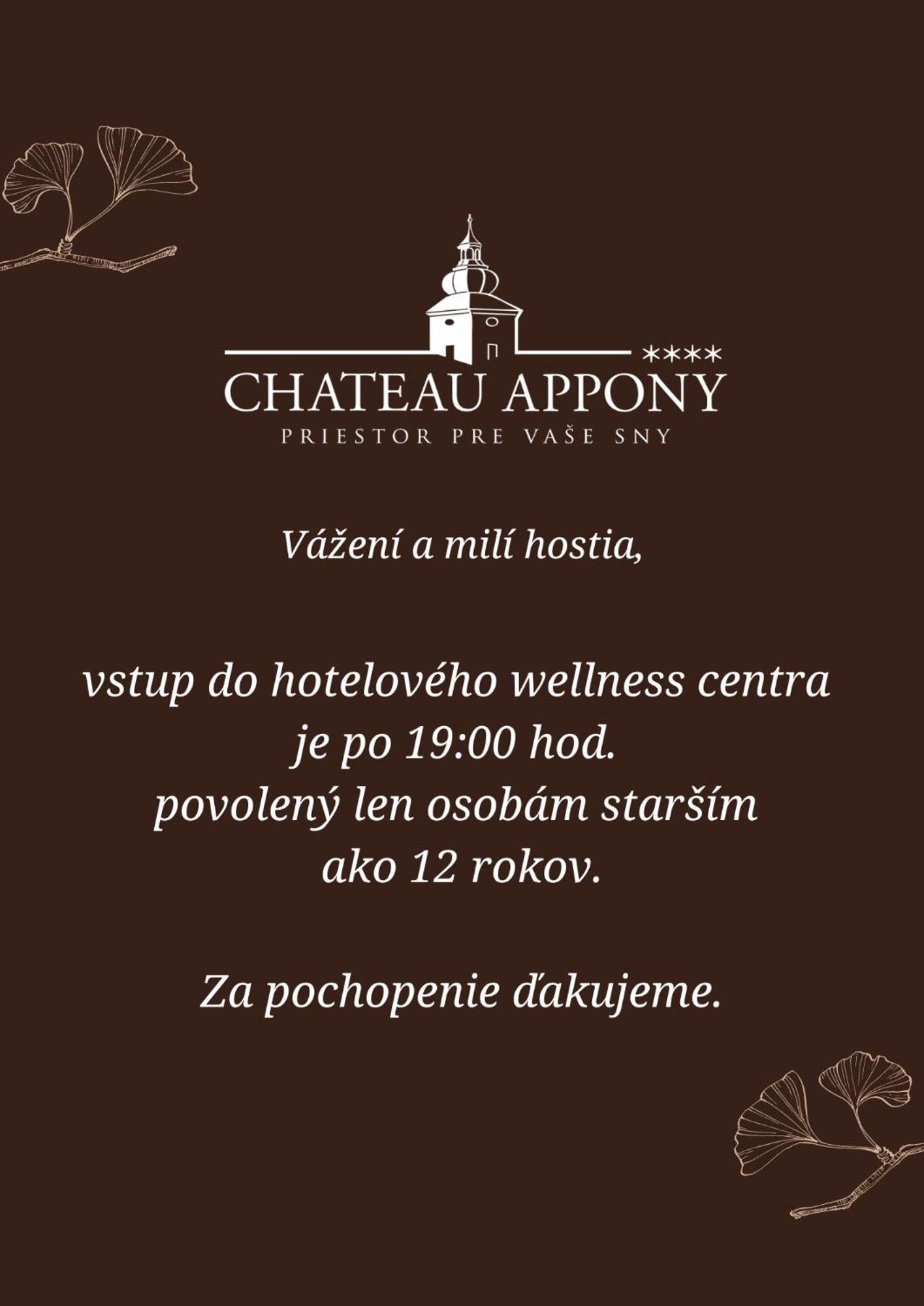 Chateau Appony Buitenkant foto